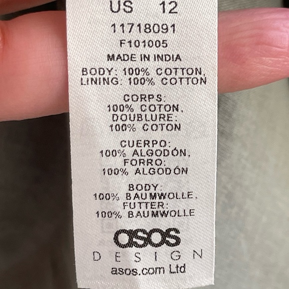 NEW ASOS Design Maternity Broderie Lace Eyelet Wrap Dress - Picture 8 of 9